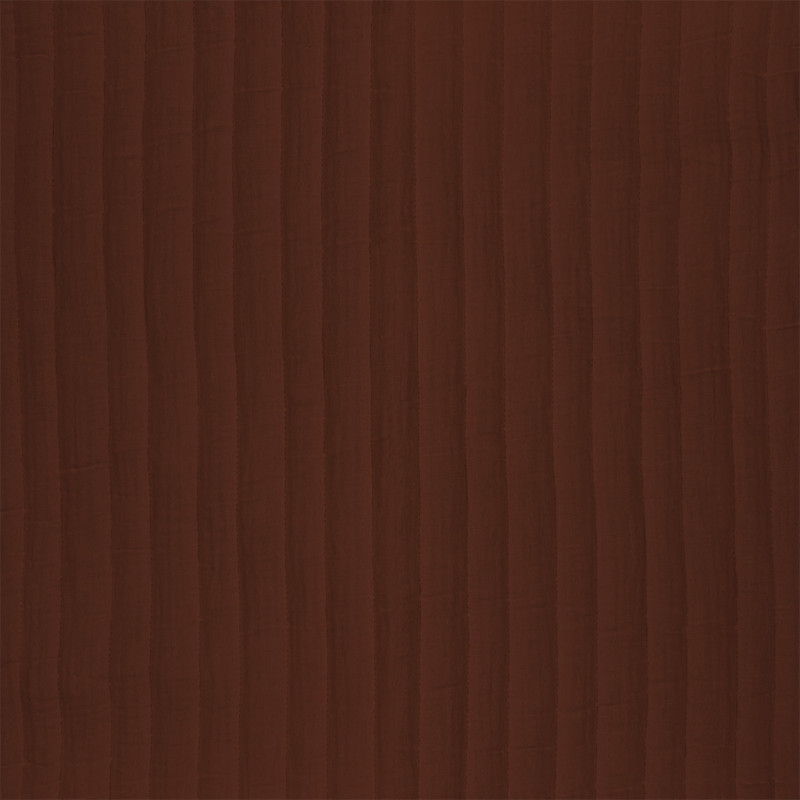 Printed Quilted Double Gauze Toffee / Toffee